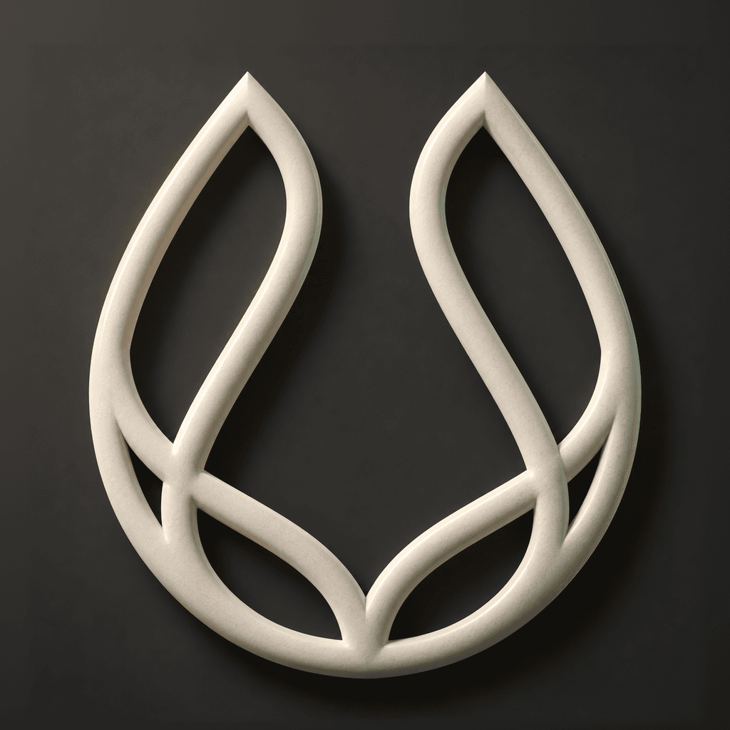 Catch ceramic emblem