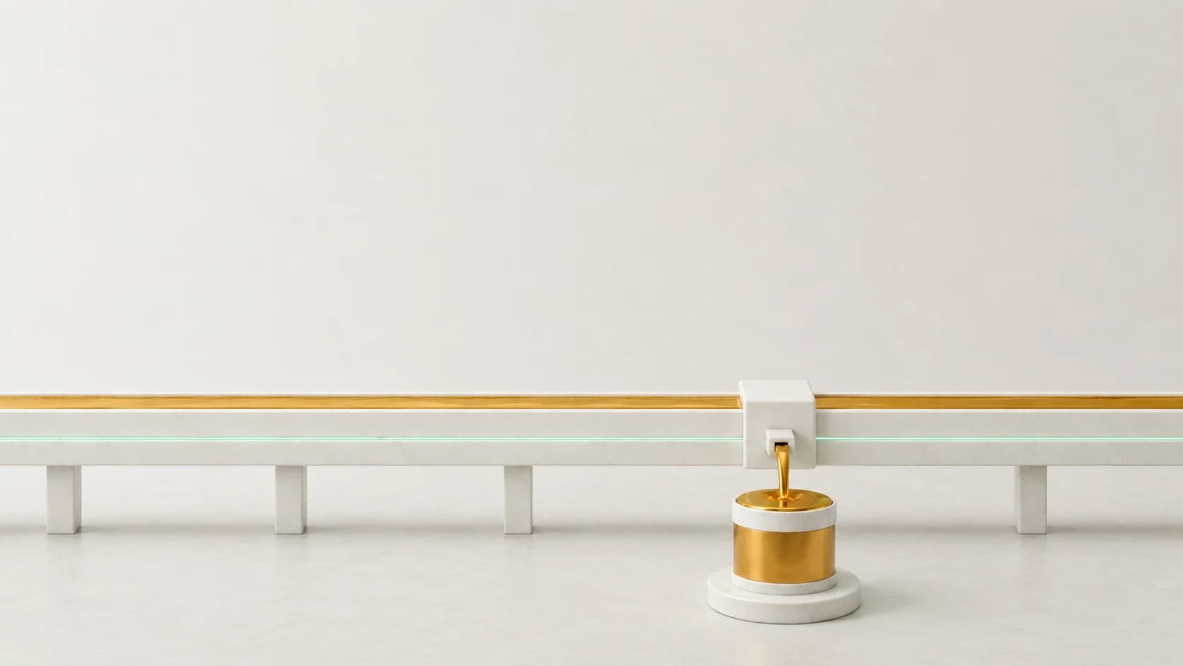 A ceramic cGOLD mechanism carrying molten gold through an emerald channel